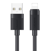 Usams καλώδιο Lightning σε USB  2.4A, 480Mbps, 1m, μαύρο