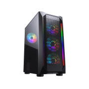 PC Case Gaming Cougar MX410 Mesh-G RGB Tempered Glass Middle ATX Black
