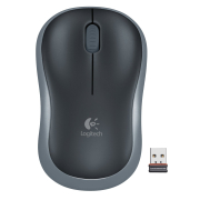 Logitech Ασύρματο Ποντίκι Μαύρο / Γκρι M185