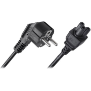 Καλώδιο Τροφοδοσίας 3x0.75mm2 1.5m Για Laptop Μαύρο Yun