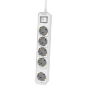 Philips Πολύπριζο 5x Schuko 16A 1.5m Λευκό