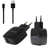 Td-Lte Travel Charger 5V/9V/12V Μαζί Με Καλώδιο Micro Usb For Smart Phones Black