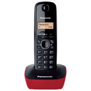 Panasonic Ασύρματη Τηλεφωνική Συσκευή, Κόκκινο/Μαύρο