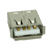 USB 2.0 Connector A Type Mid One Solder Silver/White oem