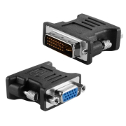 Powertech αντάπτορας VGA θηλυκό σε DVI 24+1 αρσενικό μαύρο