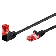 Goobay Καλώδιο Δικτύου 51517 CAT 6 U/UTP Γωνιακό CCA 3m Μαύρο