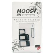 Noosy Nano SIM & Micro SIM Adapter Set 3in1 Black