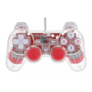 Universal Vibration USB Joypad Transparent Red