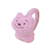Soft Plush Warmer Earmuff Bear Pink