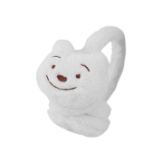 Soft Plush Warmer Earmuff Bear White