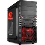 Sharkoon Gaming Case Vg4w Red