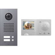 Ctc Video Door Kit - S02C Armonia Με Cmir 220 & Press Button - Silver