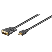 Goobay Καλώδιο DVI-D Σε HDMI 51580 2m Μαύρο