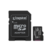 Κάρτα Μνήμης Kingston Micro SDHC 64GB Canvas Select Plus G3 Class 10 + adapter