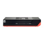LEVEL ONE GbE Switch με 8 Θύρες Gigabit (1Gbps) Ethernet x 10/100/1000Mbps,Jumbo 9K,Ver.5.0