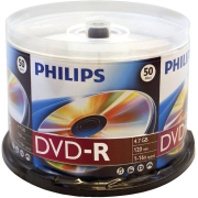 DVD-R 16x Philips 4,7GB Cake x50