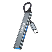 Kakusiga Usb Hub Ksc 1417 4x Θυρών Usb 30 5gbps Usb C Σύνδεση Γκρι