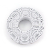 Cableexpert Flat Τηλεφωνικό Καλ. Άσπρο 100cm - 4 Wires
