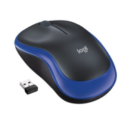 Logitech Ασύρματο Ποντίκι Μαύρο Μπλε M185