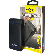 KLGO Power Bank 20000mAh με 2 Θύρες USB-A μαύρο