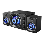 Powertech Ηχεία Crystal sound 2.1 5W + 2x 3W 3.5mm μαύρα