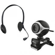 Tust Exis Chatpack Webcam + Headset Black