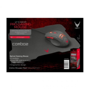 Varr Gaming Set Mouse 1000-3200Dpi & Mousepad 295X210Mm