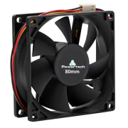Powertech Ανεμιστήρας Pt-155 80 x 80 x 25mm 12V 3pin & 4 Βίδες