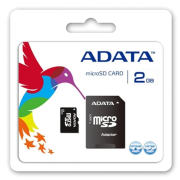 Κάρτα Μνήμης A-Data SD Micro 2GB + Adaptor