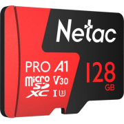 Netac P500 Extreme Pro MicroSDXC 128GB V30/A1/Class 10 W/SD Adapter