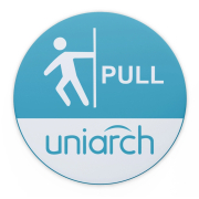 Uniarch Αυτοκόλλητο Pull Hw200223 Φ12cm