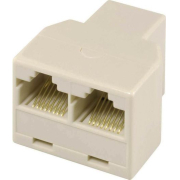 Vcom Adapter Τηλεφωνικος Rj 45 F x 1 / F x 2 (8p8c)