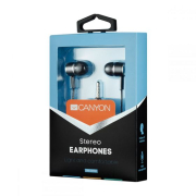 Canyon Stereo headphones with mic 3.5mm Black