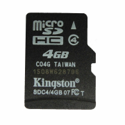 Κάρτα Μνήμης Kingston Micro SDHC 4GB με SD Adapter