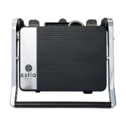 Estia Σαντουιτσιέρα Γκριλιέρα Toast & Grill 4 Θέσεων 2000w με Αποσπώμενες Πλάκες & Θερμοστάτη