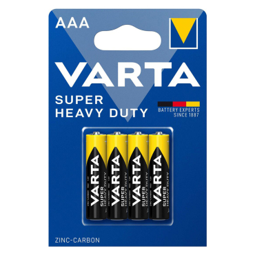 Varta Μπαταρίες Zinc Carbon Super Heavy Duty AAA/R03 1.5V 4τμχ