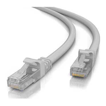Powertech Καλώδιο Δικτύου Cab-n185 Cat 5e U/UTP CCA 26AWG 1m Γκρι
