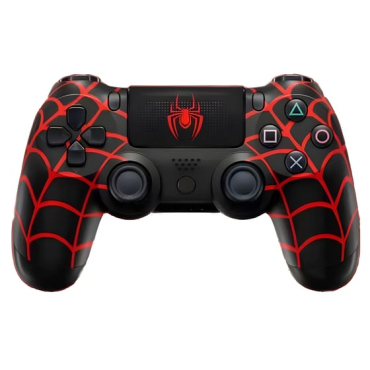 Doubleshock Ασύρματο Χειριστήριο για PS4 Spiderman Black