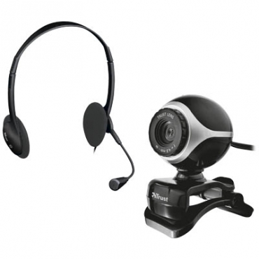 Tust Exis Chatpack Webcam + Headset Black