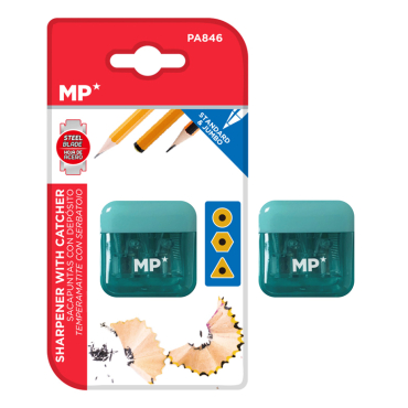 MP ξύστρα μολυβιών με κάδο πράσινη