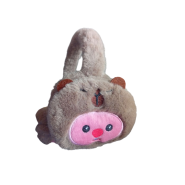 Soft Plush Warmer Earmuff Capybara Smiley Face
