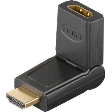 Goobay Αντάπτορας HDMI 180° Περιστρεφόμενος 4K/60Hz Μαύρος / 51721