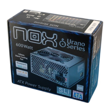 Nox Urano PSU 600W PFC ATX/BTX 12cm Fan