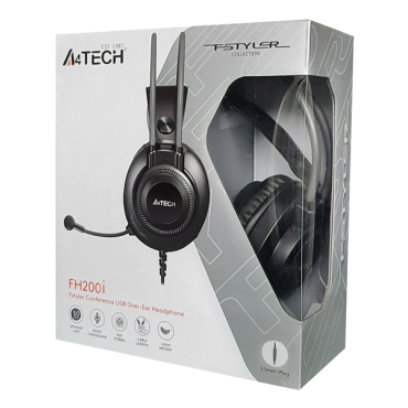 A4TECH Headset 3.5mm 50mm ακουστικά μαύρα
