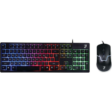 Roar Σετ Gaming Πληκτρολόγιο με RGB φωτισμό & Ποντίκι Ελληνικό RR-0004