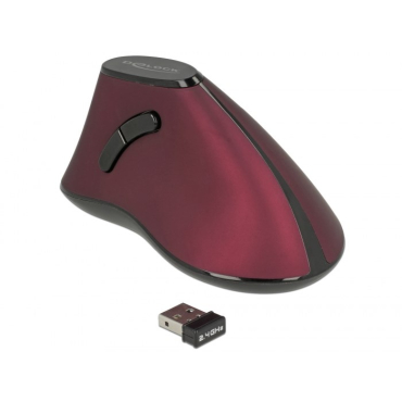 DELOCK εργονομικό vertical mouse Οπτικό ασύρματο 5 buttons
