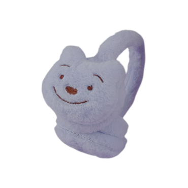 Soft Plush Warmer Earmuff Bear Blue