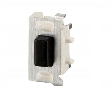 Smd Button 2 Pin Nickel Silver Black