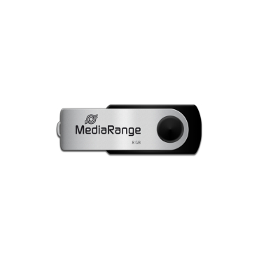 MediaRange USB 2.0 Flash Drive 8GB Black/Silver