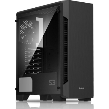 Zalman PC case S3 TG midi tower 424x196x462mm 3x fan διάφανο πλαϊνό